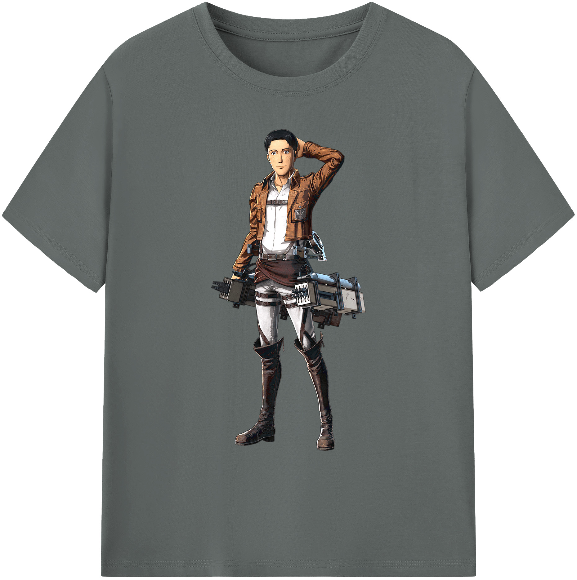 （画像用） 進撃の巨人 Attack on Titan 綿100％ メンズ半袖Tシャツ｜肌触りやわらか＆通気性